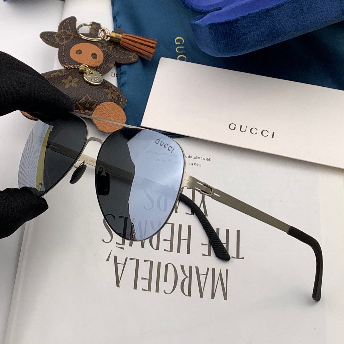 AVIATOR FRAME SUNGLASSES G1732 IN METAL