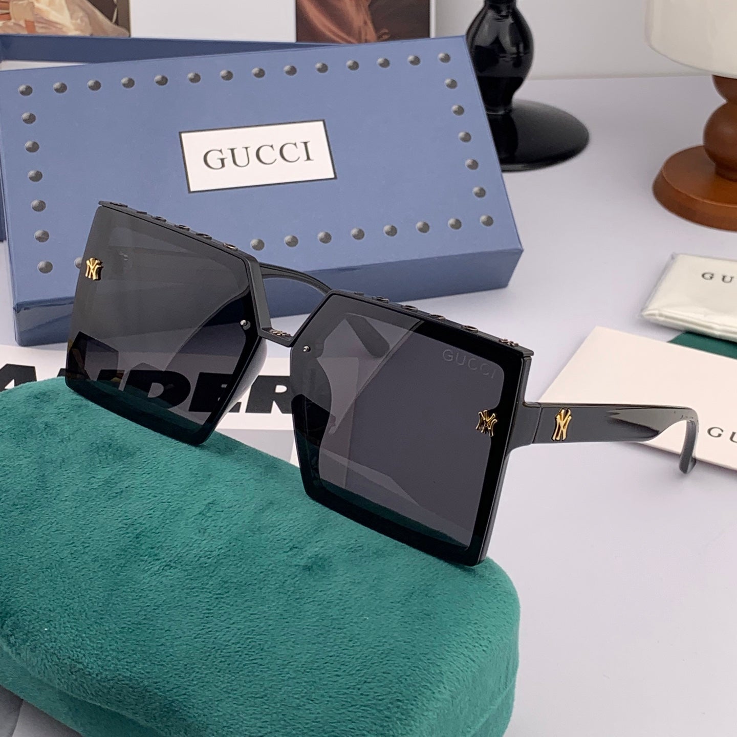 GEOMETRIC FRAME SUNGLASSES G50195 IN ACETATE