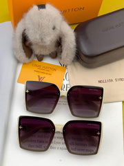 SQUARE SUNGLASSES L5972 IN BEIGE ACETATE