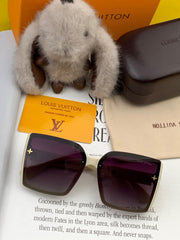 SQUARE SUNGLASSES L5972 IN BEIGE ACETATE