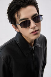 RECTANGULAR FRAME SUNGLASSES G51806 IN METAL