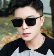 RECTANGULAR FRAME SUNGLASSES 1862 IN METAL