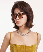 FOLDABLE SQUARE FRAME SUNGLASSES G4319 IN ACETATE