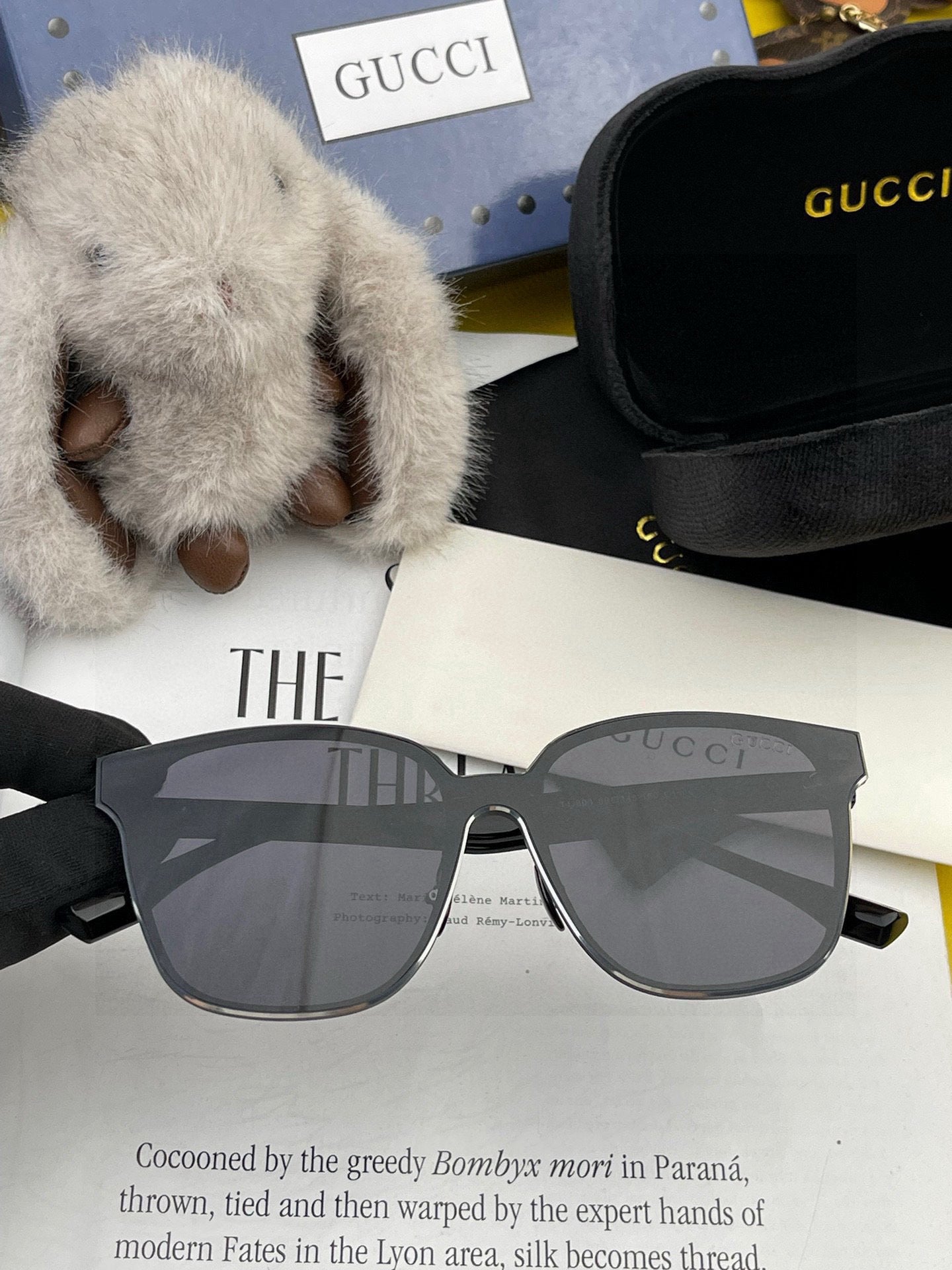 RECTANGULAR FRAME METAL SUNGLASSES G380 IN ACETATE