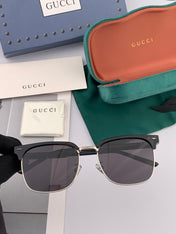 SQUARE METAL AND ACETATE SUNGLASSES G5637