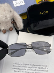 RECTANGULAR FRAME SUNGLASSES G5227 IN METAL