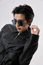 AVIATOR FRAME SUNGLASSES 575761 IN METAL