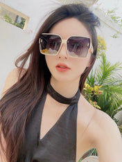 GEOMETRIC FRAME SUNGLASSES G2519 IN ACETATE