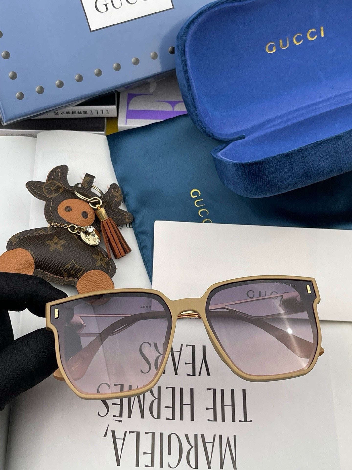 BUTTERFLY FRAME SUNGLASSES G9294 IN ACETATE