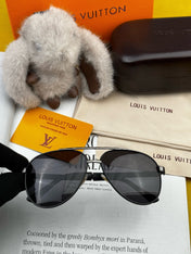 PILOT SUNGLASSES L66 IN BLACK METAL