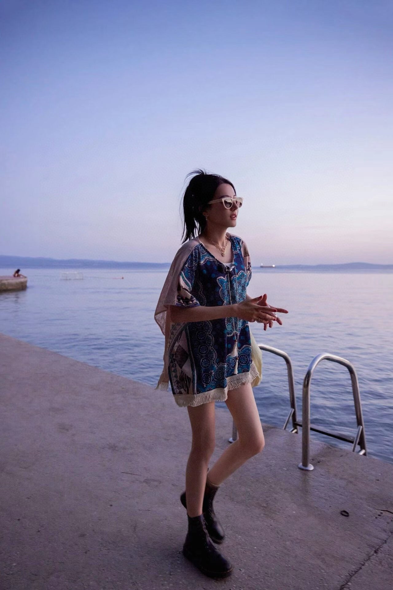 ROUND FRAME SUNGLASSES G500 IN ACETATE