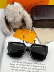 SQUARE SUNGLASS L6133 IN ACETATE FRAME EMBOSSED LOGO