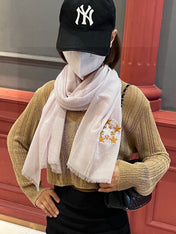 CHANEL 25S SCARF 200 IN CASHMERE WOOL 701966