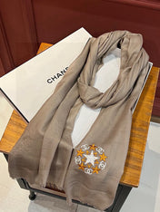 CHANEL 25S SCARF 200 IN CASHMERE WOOL 701967