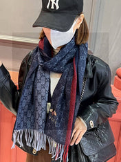 CHANEL 25S SCARF 190 IN CASHMERE 718528