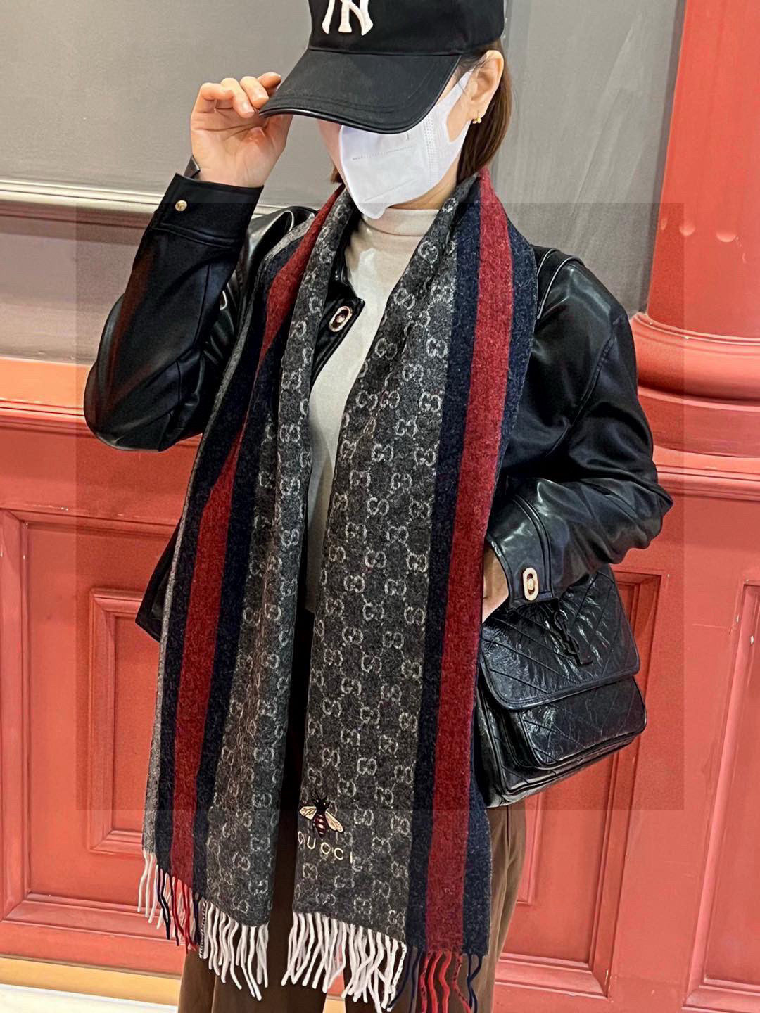 CHANEL 25S SCARF 190 IN CASHMERE 718529