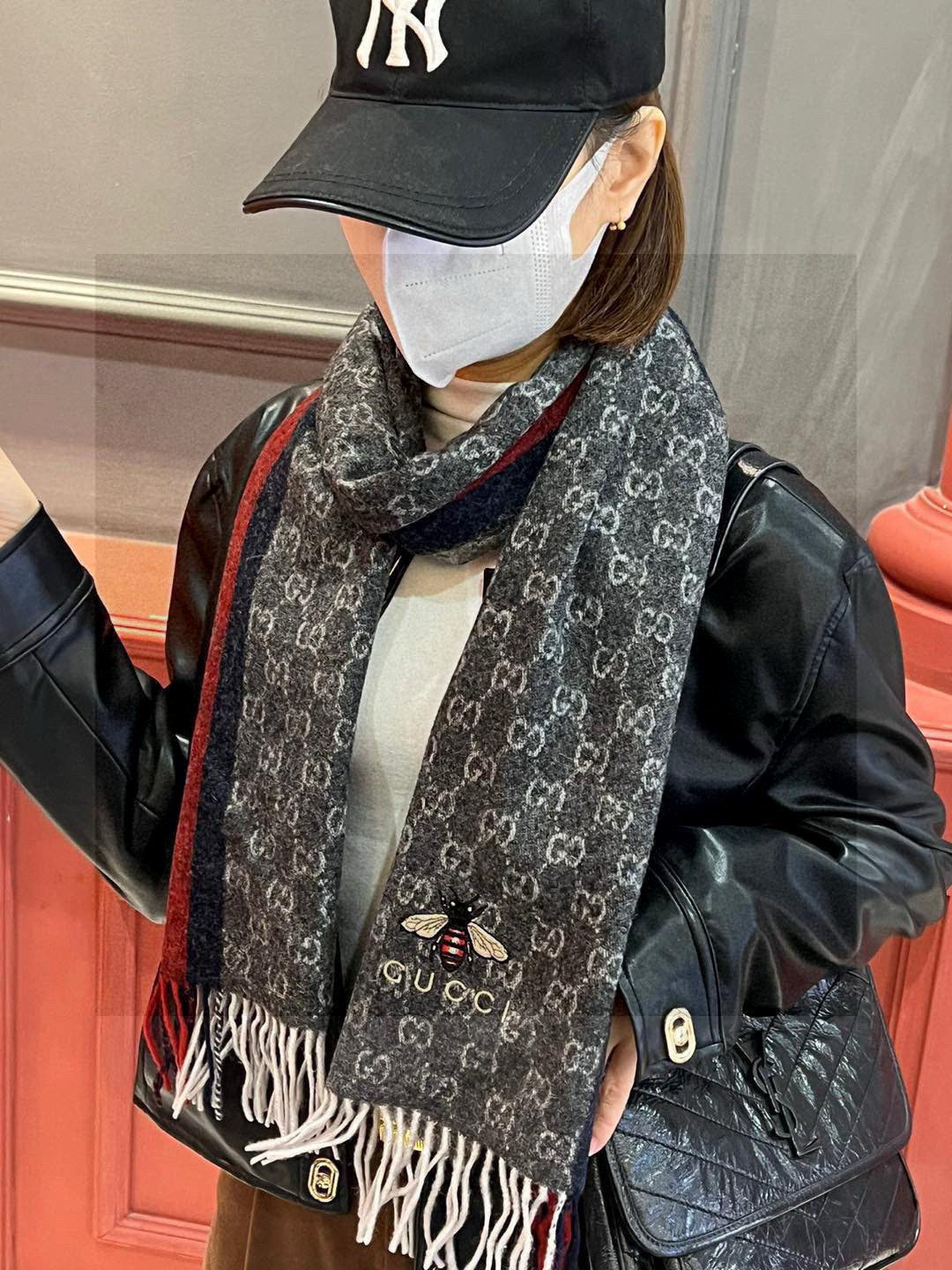 CHANEL 25S SCARF 190 IN CASHMERE 718529