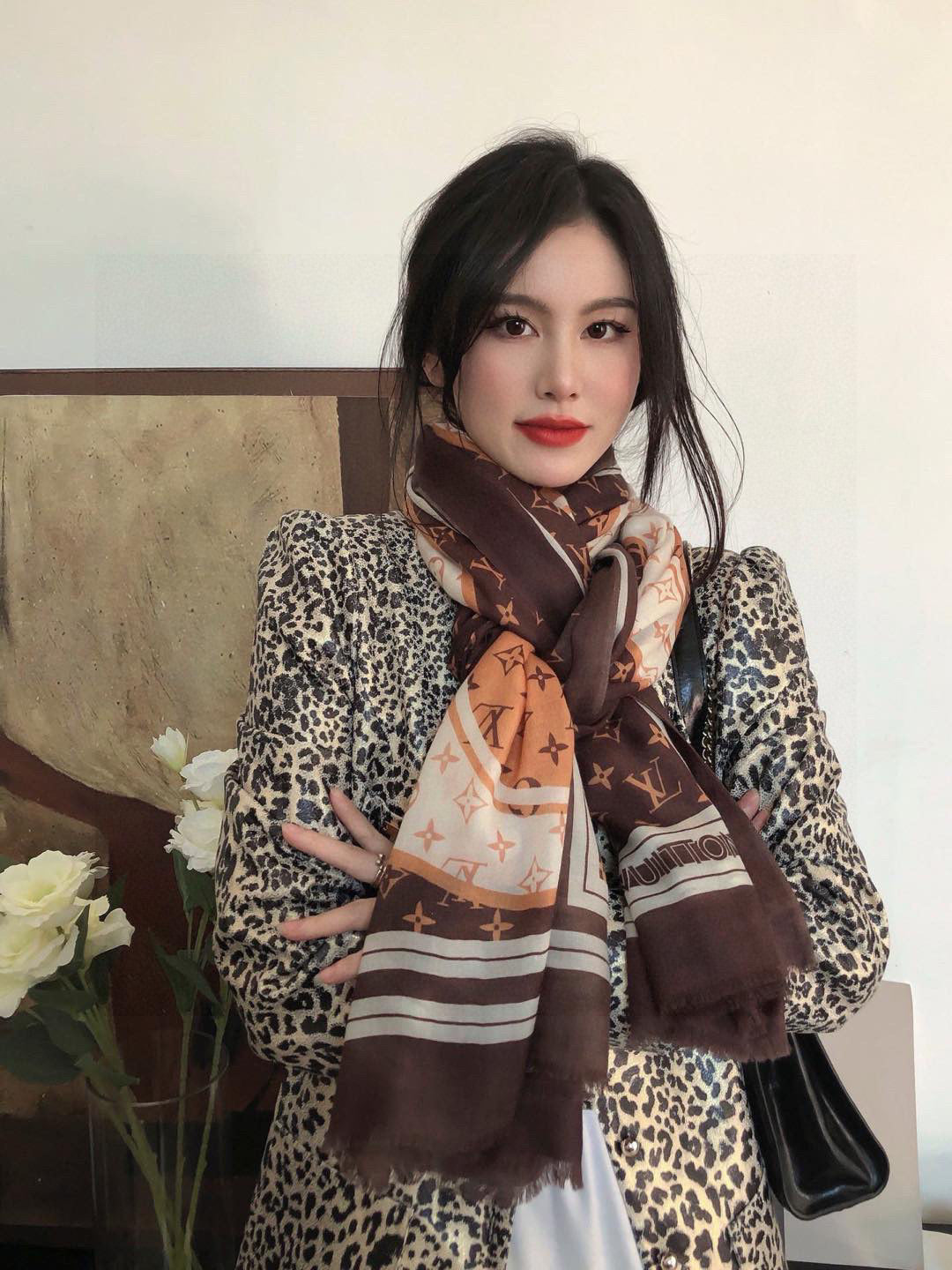 LV SCARF 200 CM IN CASHMERE 732077