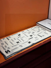 CHANEL 25S SCARF 140 IN CASHMERE SILK 733896