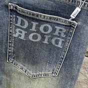 SLIMFIT RETRO-WASHED BLUE STRETCH DENIM JEANS