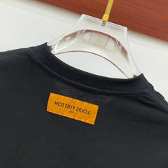 LV T-SHIRT IN BLACK PURE COTTON 238887