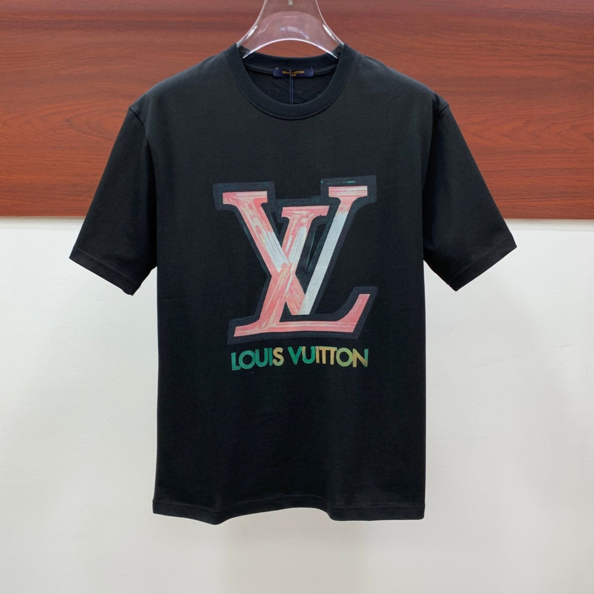LV T-SHIRT IN BLACK PURE COTTON 238887