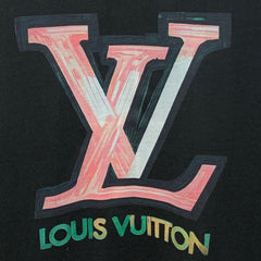 LV T-SHIRT IN BLACK PURE COTTON 238887