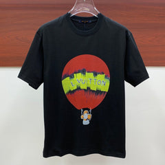 LV BLACK PURE COTTON FABRIC T-SHIRT 238885