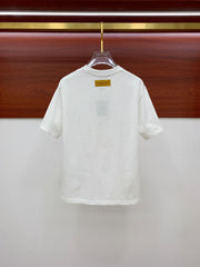 LV WHITE PURE COTTON FABRIC T-SHIRT 238884
