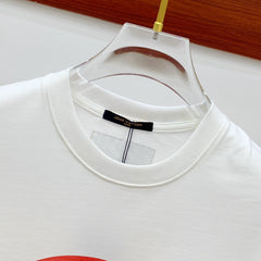 LV WHITE PURE COTTON FABRIC T-SHIRT 238884