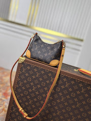LV 25S BOULOGNE 20 IN DARK BROWN MONOGRAM CANVAS GOLD HARDWARE