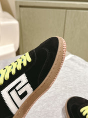 BALMAIN 26S SNEAKERS IN BLACK SUEDE