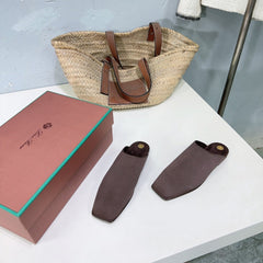 FLAT BUBBLE IN BROWN CANVAS