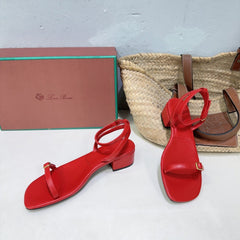 LP MINDIL SANDAL 25 IN RED LAMBSKIN