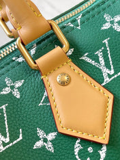 SPEEDY P9 BANDOULIÈRE 25 IN GREEN MONOGRAM CANVAS GOLD HARDWARE