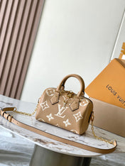 SPEEDY BANDOULIÈRE 20 IN MILK TEA MONOGRAM EMPREINTE LEATHER