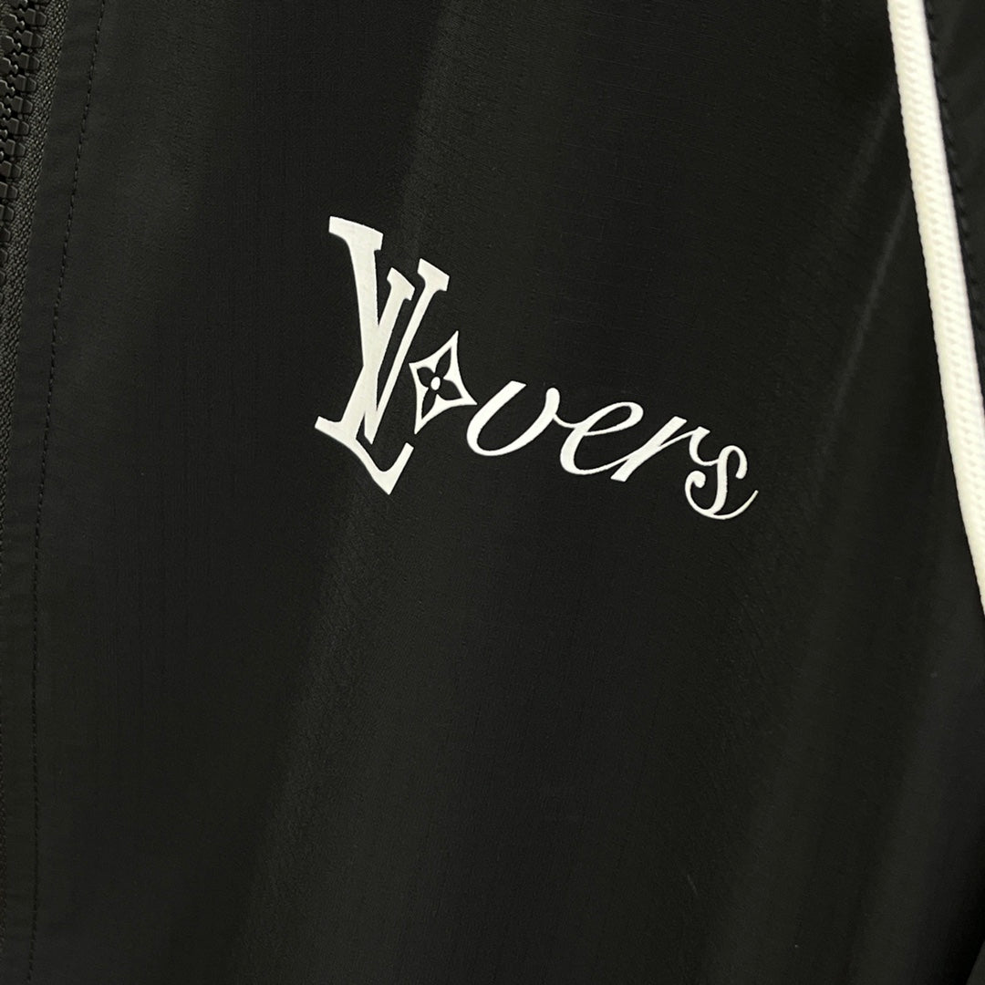 LV WINDBREAKER JACKET BLACK 239063