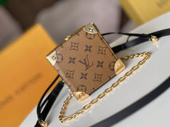 NOE PURSE 11.5 NANO CHARM BROWN MONOGRAM REVERSE CANVAS