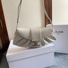 TEEN POLLY 29 IN WHITE CALFSKIN SILVER HARDWARE