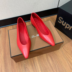 LP REBECCA BALLERINAS ROSE CALFSKIN