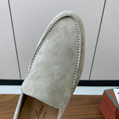 LP LOAFERS 25S IN STONE BEIGE SUEDE