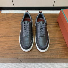 LP SNEAKERS IN SLATE GREY CALFSKIN WHITE SOLE