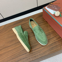 LP LOAFERS 25S IN LIGHT GREEN SUEDE