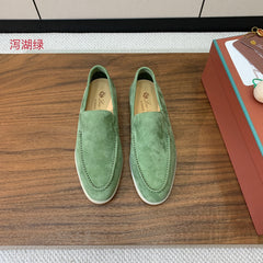 LP LOAFERS 25S IN LIGHT GREEN SUEDE