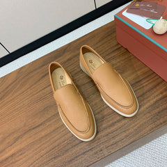 LP LOAFERS 25S IN BROWN LAMBSKIN