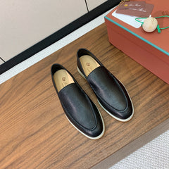 LP LOAFERS 25S IN BLACK LAMBSKIN