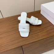 DIOR 25S HIGH-HEEL SANDALS 40 MM IN WHITE CALFSKIN