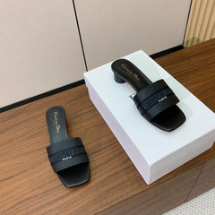 DIOR 25S HIGH-HEEL SANDALS 40 MM IN BLACK CALFSKIN