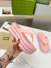 THONG PLATFORM 5 CM IN LIGHT PINK IMPORTED TPU