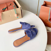 Summer Charms Sandals in Purple Suede